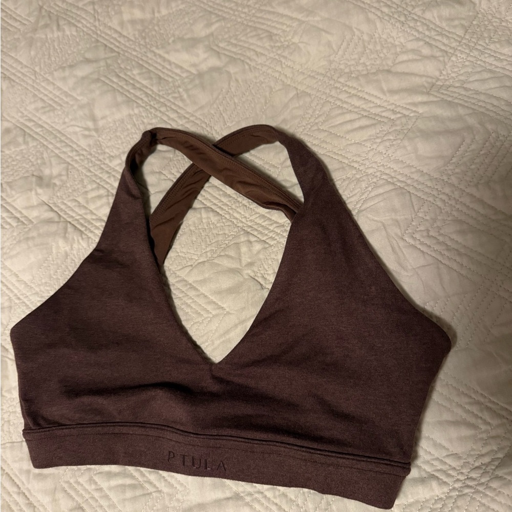 P'tula Women's Brown Heathered Bra